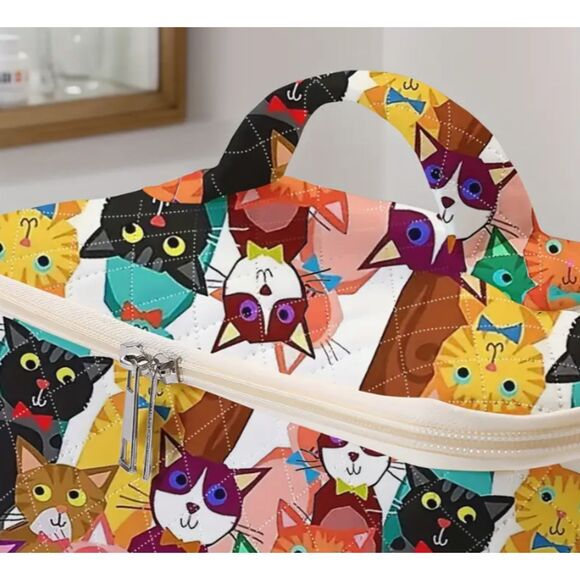 Cat Travel Makeup Organizer Large Capacity Cosmetic & Accessories Storage - Picture 5 of 6